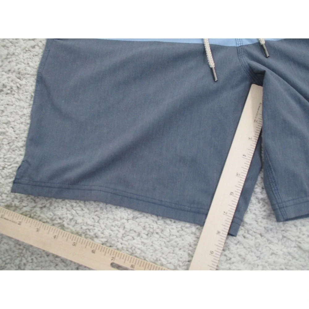 Fair Harbor Swim Trunks Mens 36 Blue Fishing Beach Board Surf Lightweight Water
